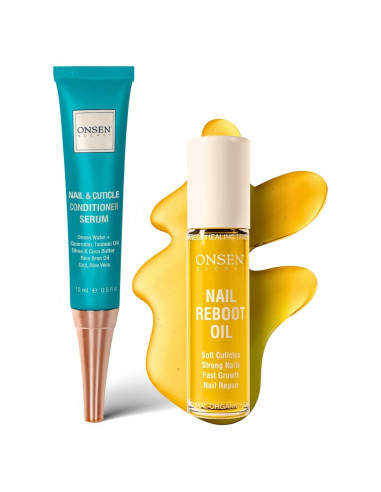 Duo de Reinicio de Uñas Onsen Secret - Tratamiento Natural 25ml