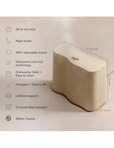 Humidificador Cloud Vitruvi Avena 55.74 m Ultrasónico