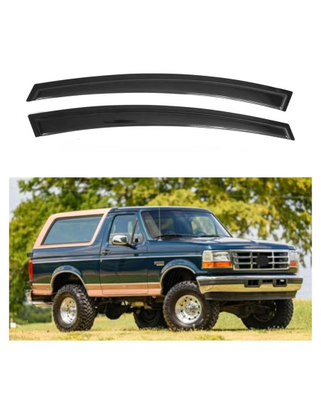 Visera de Ventana Lateral Immortal Group para Ford Bronco/F150/F250/F350 1980-1996 Visera de Ventana Lateral Immortal Group para Ford Bronco/F150/F250/F350 1980-1996