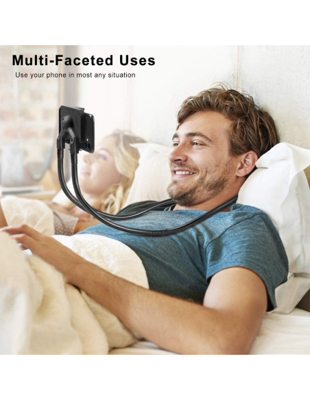 Soporte Flexible para Teléfono B-Land, Negro, 360 Ajustable Soporte Flexible para Teléfono B-Land, Negro, 360 Ajustable