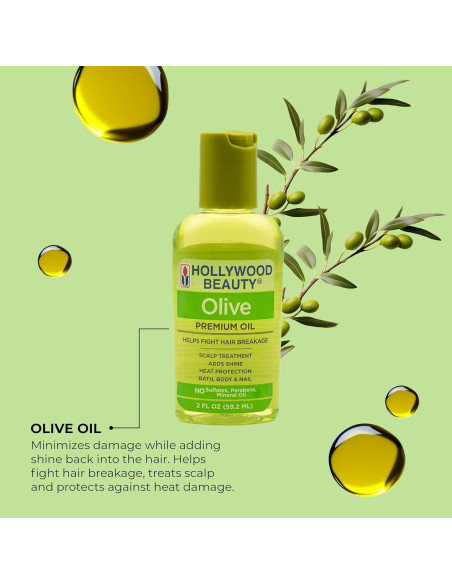 Aceite de Oliva Hollywood Beauty 60 ml - Brillo y Protección Aceite de Oliva Hollywood Beauty 60 ml - Brillo y Protección