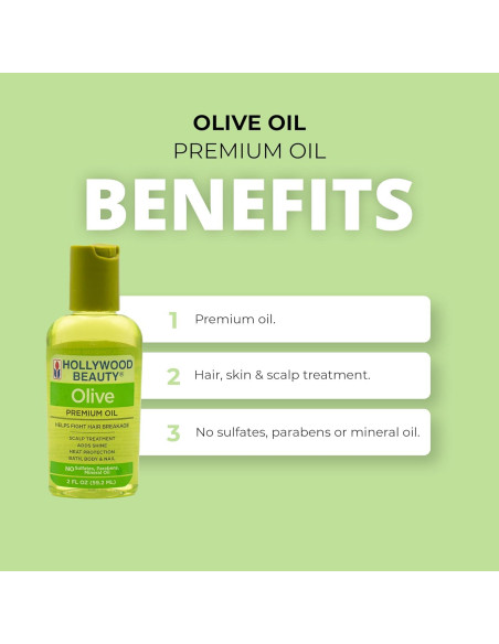 Aceite de Oliva Hollywood Beauty 60 ml - Brillo y Protección Aceite de Oliva Hollywood Beauty 60 ml - Brillo y Protección