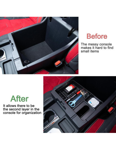 Organizador de Consola Central JDMCAR para Toyota Tundra 2007-2021
