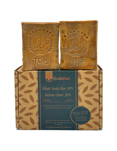 Jabón Ghar Tradicional 2-Pack 360g | Aceite de Oliva y Laurel