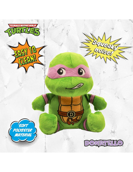 Juguete de Peluche para Perros Donatello TMNT 12.7x15.2cm Juguete de Peluche para Perros Donatello TMNT 12.7x15.2cm