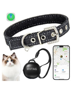 Collar GPS para Gatos Aoikoy, Impermeable y Reflectante, 25cm