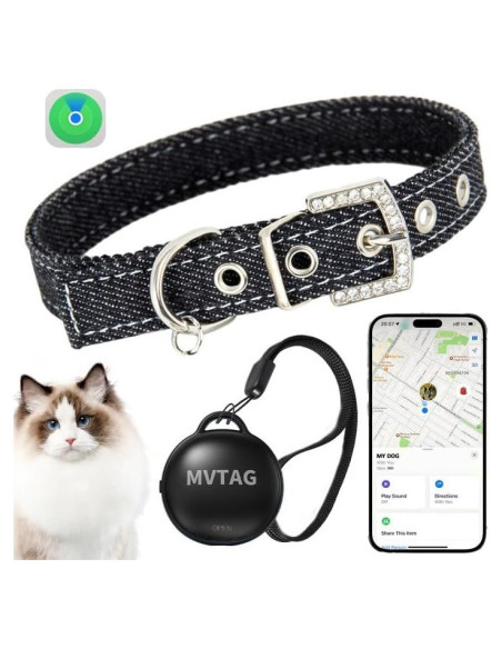 Collar GPS para Gatos Aoikoy, Impermeable y Reflectante, 25cm Collar GPS para Gatos Aoikoy, Impermeable y Reflectante, 25cm