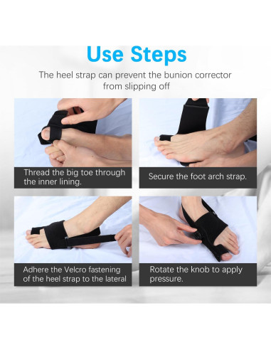 Corrector de Juanetes Bingsudanm Izquierdo Ajustable Transpirable