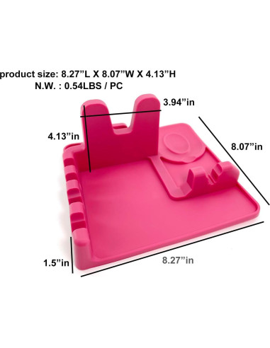 Reposap cucharas y tapa Halteoly de silicona verde 21x20.5cm
