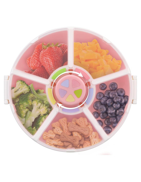 Contenedor de Snacks JOOPETALK Rosa 5 Compartimentos Interactivo Contenedor de Snacks JOOPETALK Rosa 5 Compartimentos Interactivo