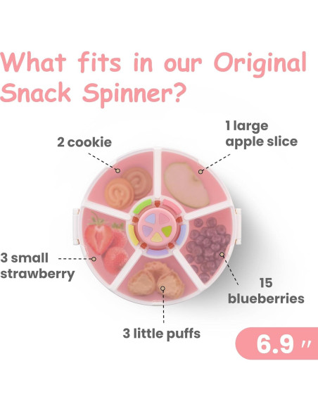 Contenedor de Snacks JOOPETALK Rosa 5 Compartimentos Interactivo Contenedor de Snacks JOOPETALK Rosa 5 Compartimentos Interactivo