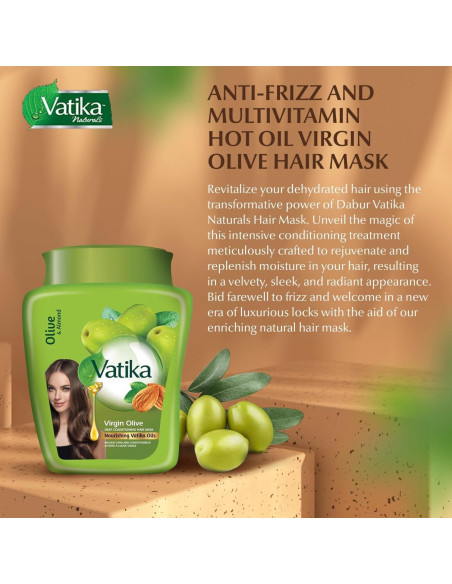Mascarilla Capilar Hidratante Dabur Vatika Oliva 500g Mascarilla Capilar Hidratante Dabur Vatika Oliva 500g