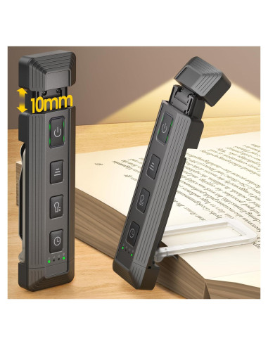 Luz de lectura extensible Glocusent recargable USB 5 brillos