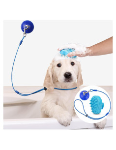 Correa de Baño Ajustable Petbobi para Perros con Ventosa Fuerte