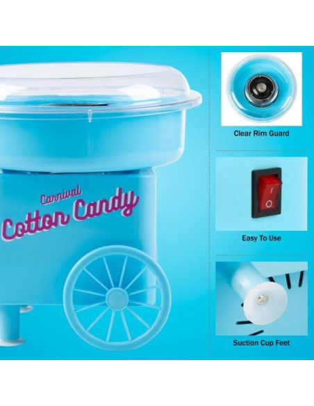 Máquina de Algodón de Azúcar Mini Great Northern Popcorn Azul Máquina de Algodón de Azúcar Mini Great Northern Popcorn Azul