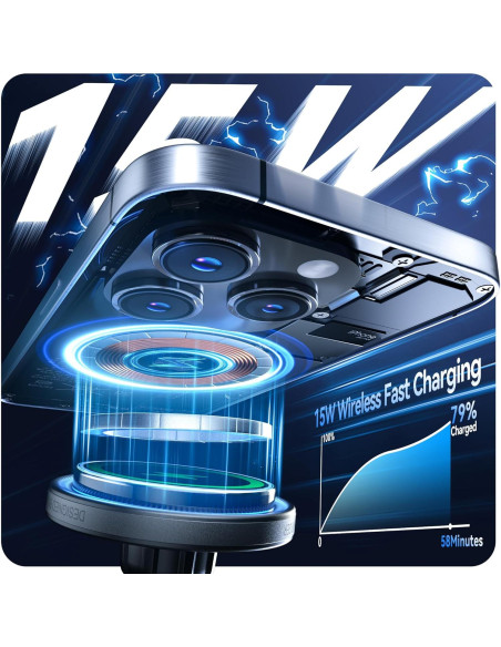 Cargador Magnético Inalámbrico para Automóvil Beser 15W Qi Cargador Magnético Inalámbrico para Automóvil Beser 15W Qi