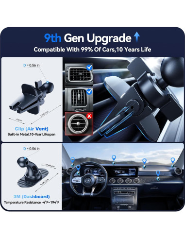 Cargador Magnético Inalámbrico para Automóvil Beser 15W Qi