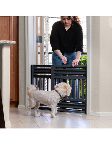 Puerta para Mascotas Expandible IRIS USA 61-99cm Gris
