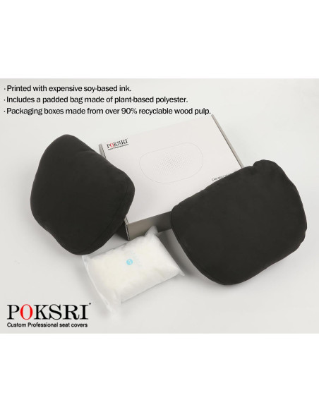 Almohadas de Cuello POKSRI 2pcs Suede Ajustables 30x19cm Almohadas de Cuello POKSRI 2pcs Suede Ajustables 30x19cm