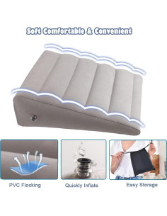 Almohada Inflable en Forma de Cuña VOPHIA - Ligera y Portátil 2