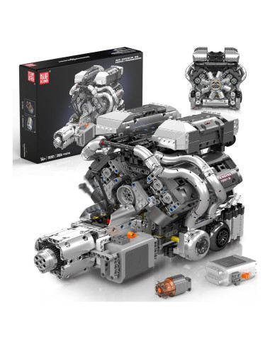 Mould King 10201 Motor W16 a Escala 1:4 - Kit de Construcción 2024 Pcs