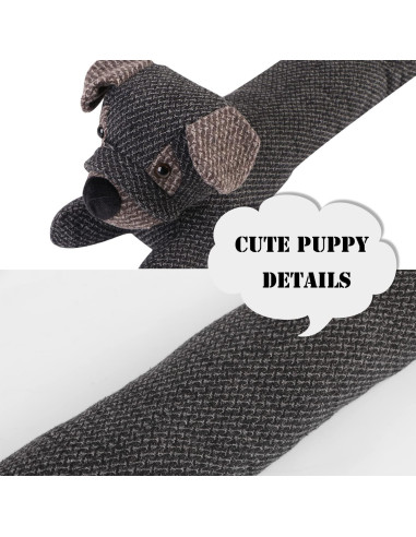 Tope de puerta decorativo de perro CERAYOU 1.3kg gris oscuro