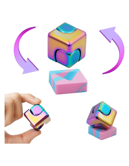 Cubo Spinner Antiestrés Samilalago Multicolor 3.05 cm EDC Cubo Spinner Antiestrés Samilalago Multicolor 3.05 cm EDC