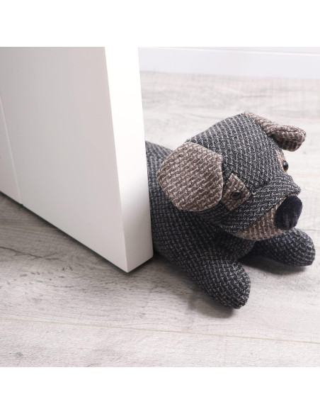 Tope de puerta decorativo de perro CERAYOU 1.3kg gris oscuro Tope de puerta decorativo de perro CERAYOU 1.3kg gris oscuro