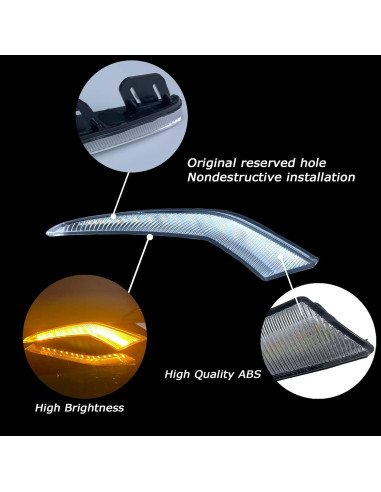 Luz de Niebla Delantera LED PGTOPONE para Toyota Corolla 2021-2022