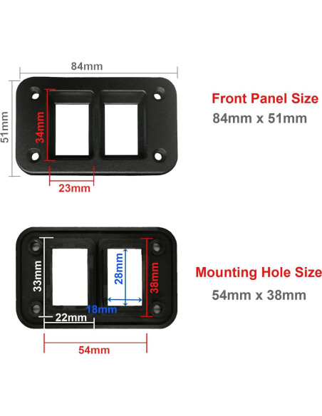 Carcasa de Interruptor Doble Vía BACAUTOPARTS para Toyota Carcasa de Interruptor Doble Vía BACAUTOPARTS para Toyota