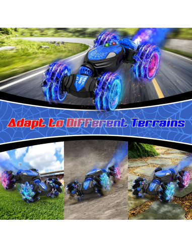 Coche de Control Remoto Acrobático 4WD SHANTOU Azul 25.99cm