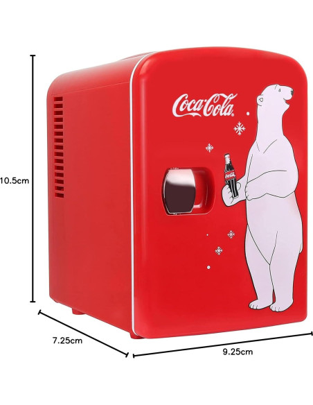 Refrigerador Mini Koolatron Coca Cola Polar 4L Portátil Rojo Refrigerador Mini Koolatron Coca Cola Polar 4L Portátil Rojo