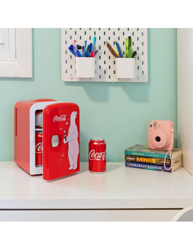 Refrigerador Mini Koolatron Oso Polar 4L Rojo Portátil