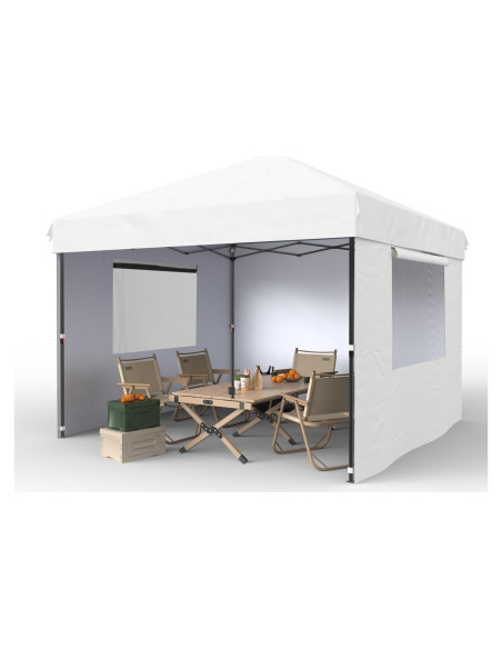 Carpa Pop Up GarveeLife 3.05x3.05m Blanca con Paredes Removibles Carpa Pop Up GarveeLife 3.05x3.05m Blanca con Paredes Removibles
