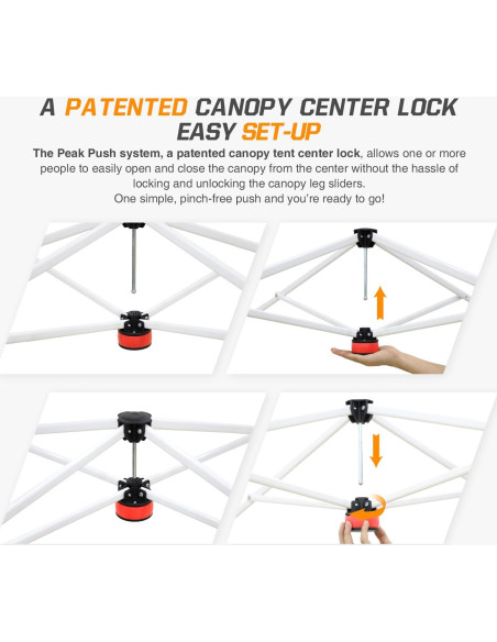 Carpa Pop Up EAGLE PEAK 10x10 Beige Claro con Pared Lateral Carpa Pop Up EAGLE PEAK 10x10 Beige Claro con Pared Lateral