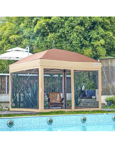Carpa Plegable Quictent 3.05x3.05m con Mosquitera Impermeable