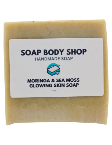 Jabón Radiante de Moringa y Musgo Marino - 1 Paquete