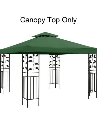Techo de Repuesto para Gazebo Frtzal 3.05m Doble Capa Verde