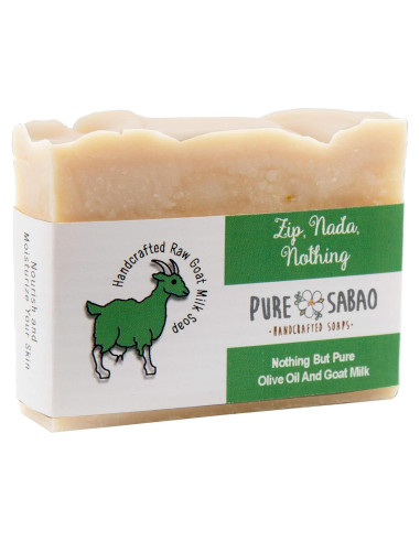 Jabón Natural de Leche de Cabra Pure Sabao 127g Sin Fragancia