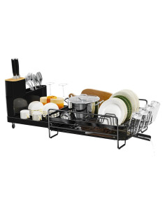 Escurridor de Platos Grande Runnatal Expandible con Bandeja Drenaje