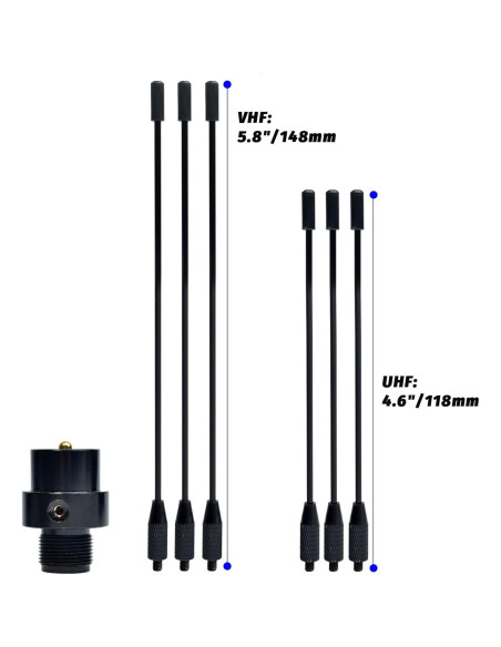 Antena de Plano de Tierra Móvil UHF/VHF TWAYRDIO 147mm 118mm Antena de Plano de Tierra Móvil UHF/VHF TWAYRDIO 147mm 118mm