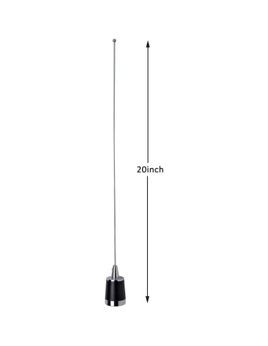 Antena Doble Banda HYS NMO 144/430MHz con Cable RG58 4m