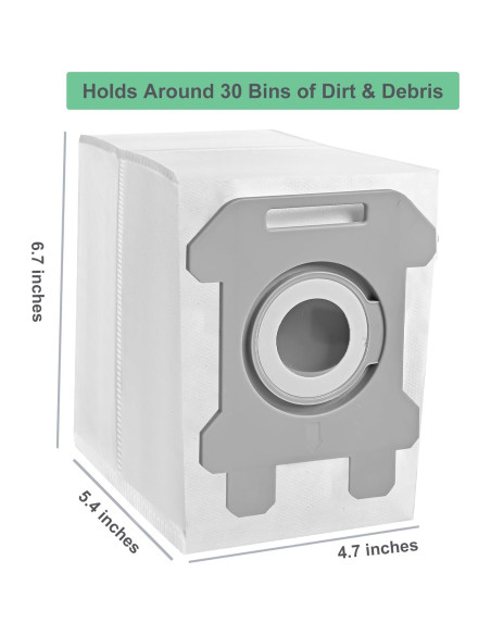 Paquete de 12 bolsas de basura NautDuty para aspiradoras iRobot Paquete de 12 bolsas de basura NautDuty para aspiradoras iRobot