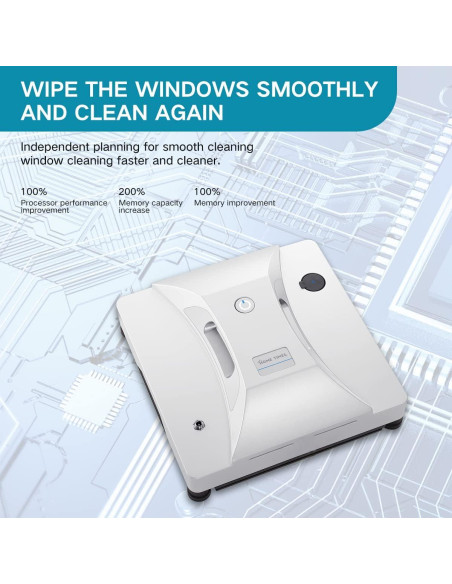 Robot Limpiador de Ventanas Home Times con Spray Automático Robot Limpiador de Ventanas Home Times con Spray Automático