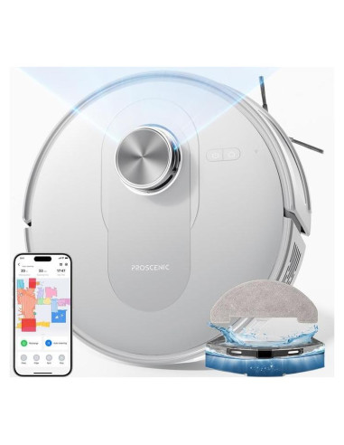 Aspiradora y Trapeador Robot Proscenic Q8 Blanca Inalámbrica