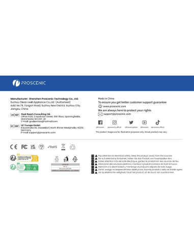 Aspiradora y Trapeador Robot Proscenic Q8 Blanca Inalámbrica