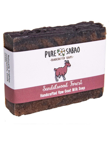 Jabón de Leche de Cabra Pure Sabao 127g con Sándalo Natural