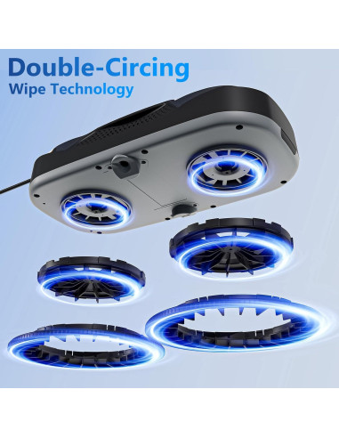 Robot Limpiador de Ventanas Tosima W5 Inteligente con Control Remoto