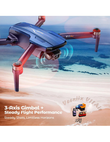 Drone Veeniix V11Air con cámara 6K y GPS, 70 min vuelo