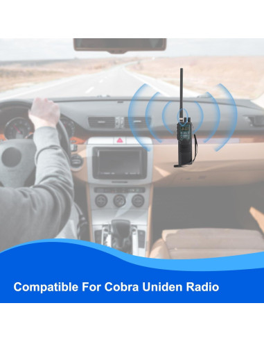 Antena CB 27MHz Akoree con Base Magnética para Vehículo